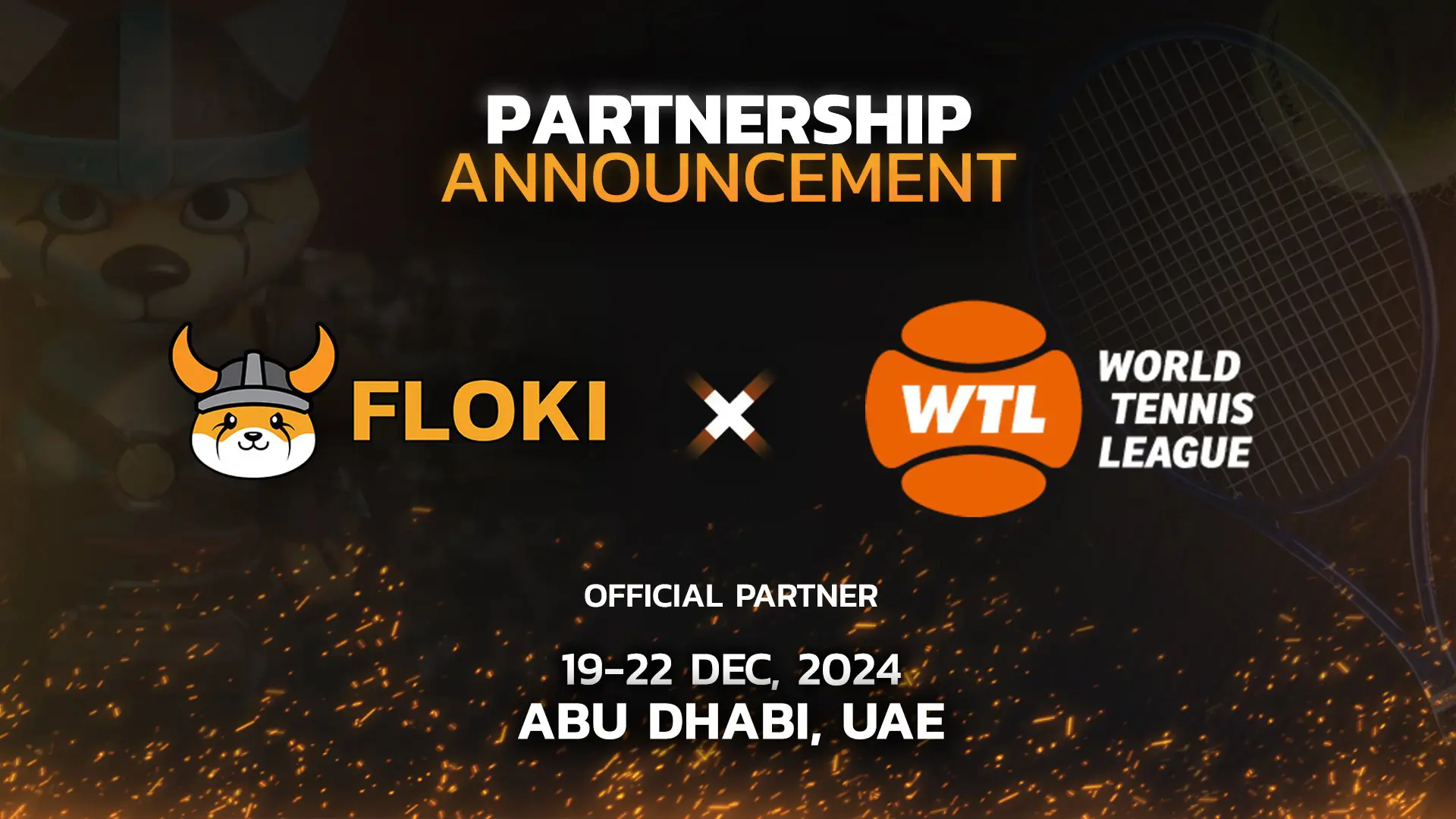 Floki partners with World Tennis League season 3 to reach over 46 Million viewers